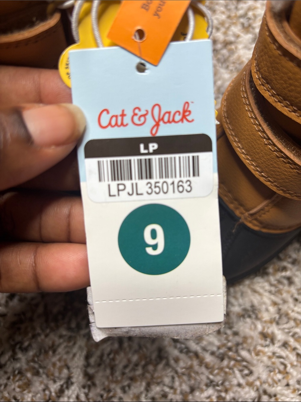 Cat & Jack Brown and Black Kids Boots
